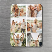 6 Photo Collage Custom Modern Simple Magnet