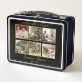 6 Photo Collage Elegant Keepsake Tin Box Metall Brotdose (Vorderseite)