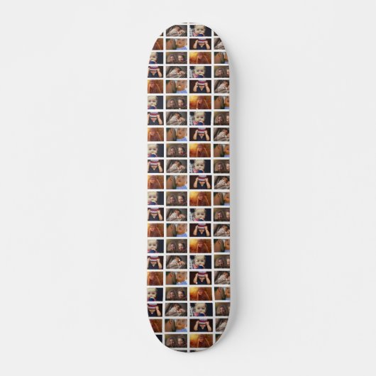 6 Photo Collage Family Photo Pattern Skateboard (Vorne)