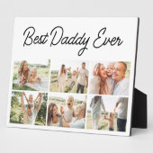 6 Photo Collage Father's Day Best Daddy Ever Fotoplatte (Seite)