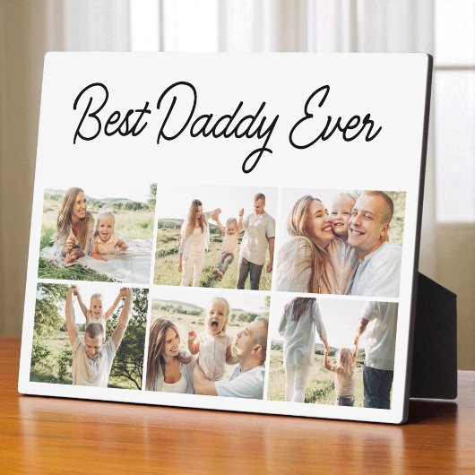 6 Photo Collage Father's Day Best Daddy Ever Fotoplatte