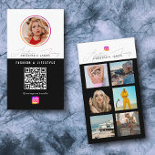 6 Photo Feed Grid Social Media QR Code Visitenkarte