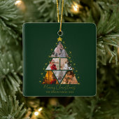 6 Photo Tree Shape Christmas memory  Keramikornament