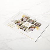 6 Photos Collage Wedding Botanical Branches Frame Folieneinladung (Gedreht)