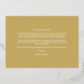 6 Photos Collage Wedding Botanical Branches Frame Folieneinladung (Rückseite)