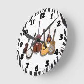 6-PIECE BAND-CLOCK RUNDE WANDUHR (Winkel)