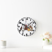 6-PIECE BAND-CLOCK RUNDE WANDUHR (Zuhause)