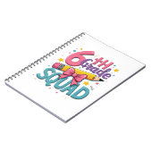 6. Platz zurück zur Schule Notizblock (Linke Seite)