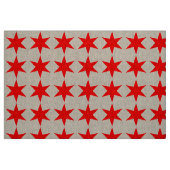 6-polige Chicagoer Flagge Red Star Stoff (Fat Quarter (45,7 x 55,9 cm))