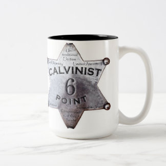 6 Punkt-Calvinist Zweifarbige Tasse