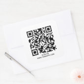 6 QR CODE TEXT STICKERS - NUTZEN SIE HIER DEN FREI (Umschlag)