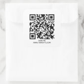 6 QR CODE TEXT STICKERS - NUTZEN SIE HIER DEN FREI (Tasche)