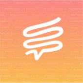 6" Quadratzoll Telepath-Aufkleber Aufkleber (Vorderseite)