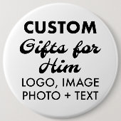6" Round Button Button Abzeichen Benutzerdefiniert (Vorderseite)