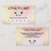 *~* 6 Schmetterling Motion Magic Pfirsich Gold Treuekarte (Vorne/Hinten)