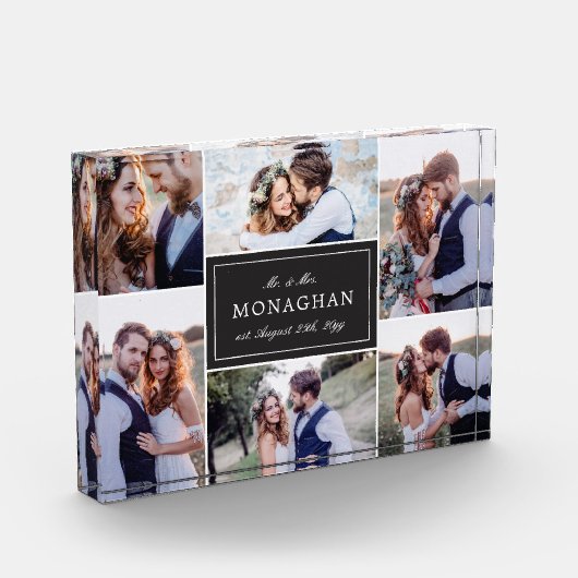 6 Schwarzes der Foto-Collagen-| Fotoblock (Links)