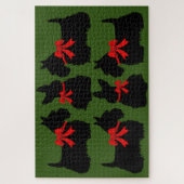 6 Scottish Terrier Black Silhouette/1014 Stück Puzzle (Vertikal)