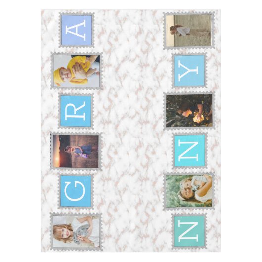 6 Sechs Foto Collage Niedlich Baby Family Liebe Gr Tischdecke (Vorderseite)