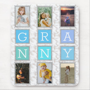 6 Sechs Foto-Collage Niedliche Baby-Familie Liebe  Mousepad