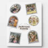 6 Sechs Foto Moderne Elegante Collage Family Liebe Fotoplatte (Vorderseite)