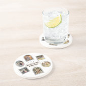 6 Sechs Foto Moderne Elegante Collage Family Liebe Getränkeuntersetzer (Seite)