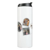 6 Sechs Foto Moderne Elegante Collage Family Liebe Thermosbecher (Nach links gedreht)