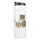 6 Sechs Foto Moderne Elegante Collage Family Liebe Thermosbecher (Nach rechts gedreht)