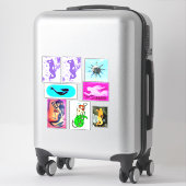 6 Sorte meraid Aufkleber (Koffer)