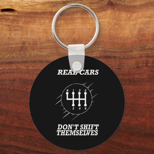 6 Speed Manual Transmission Shift Pattern  Schlüsselanhänger (Vorderseite)