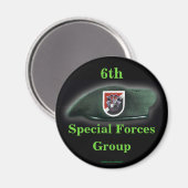6. Spezialkräfte Grüne Berets vietnam Magnet (Vorderseite/Rückseite)