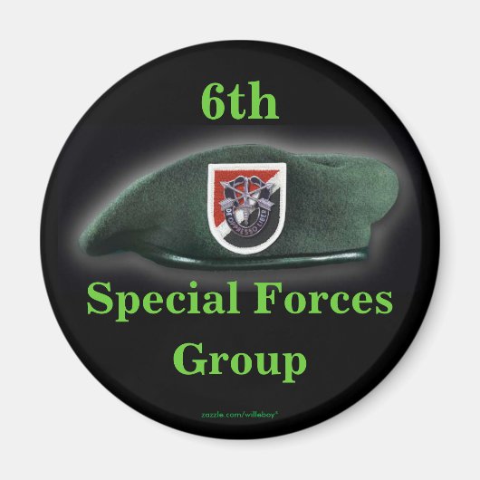 6. Spezialkräfte Grüne Berets vietnam Magnet (Vorne)