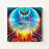 6 Sprache der Chakra-Kartenzeichen der Lichtstärke Notizblock (Rückseite)