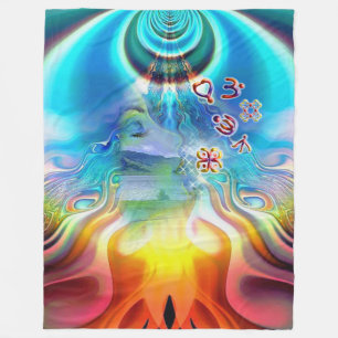 6 Sprache der Chakra-Symbole Fleecedecke