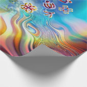 6 Sprache der Chakra-Symbole Geschenkpapier (Ecke)