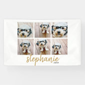 6 Square Foto Collage - Handgeschriebener Schrifta Banner (Horizontal)