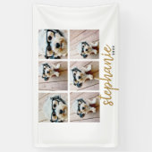 6 Square Foto Collage - Handgeschriebener Schrifta Banner (Vertikal)