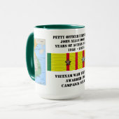 6 STERNE-SAILOR-VIETNAM-KRIEG TASSE (Vorderseite Links)