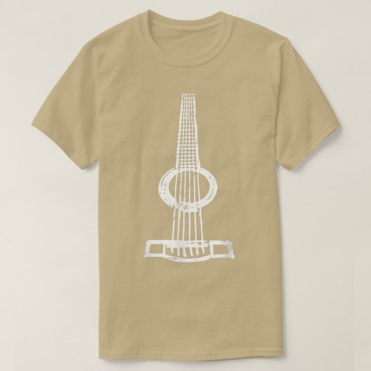 6 String Acoustic GuitarGuitar T-Shirt (Design vorne)