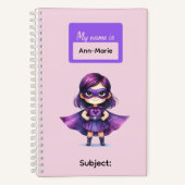 6 Super Held Kinder Mädchen Schreibwaren Schüler Notizblock (Vorderseite)