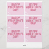 6 Süßigkeiten Leckerei Kinder Valentinstag Karte i (Rückseite)