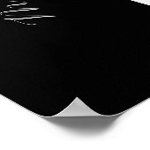 6 Tabelle | Einfache elegante Hochzeitsstift Poster (Ecke)