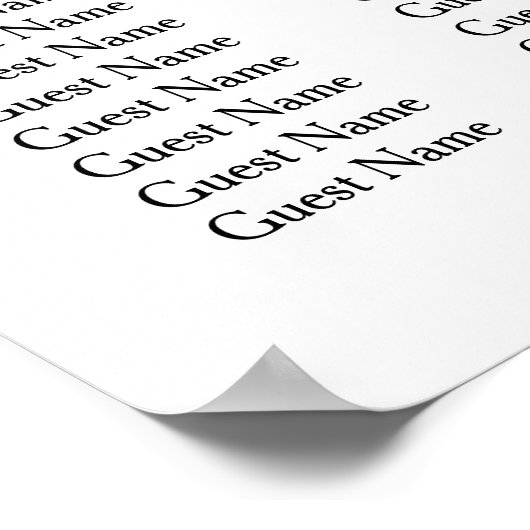 6 Tabelle Moderne Eukalyptus-Hochzeitstabelle Poster (Ecke)