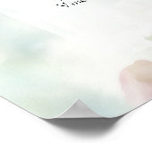 6 Tabelle Rosenrosen Hochzeitstabelle Poster (Ecke)