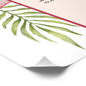 6 Tabelle Tropical Arch Hawaii Hochzeitstabelle Poster (Ecke)