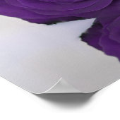 6 Table Elegante Royal Lila Rose Seating Chart Poster (Ecke)