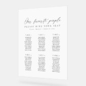 6 Tables Favorite People Acrylic Seating Chart Acrylschild (Winkel)
