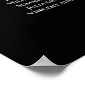 6 Tafelsilberne Hochzeitskarte Poster (Ecke)