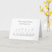 6. Tag der Weihnachtskarte Karte (Gelbe Blume)