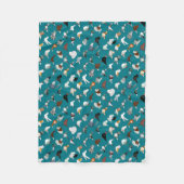 6 Tauben-Zucht Fleecedecke (Vorderseite)