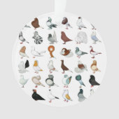 6 Tauben-Zucht Ornament (Vorderseite)